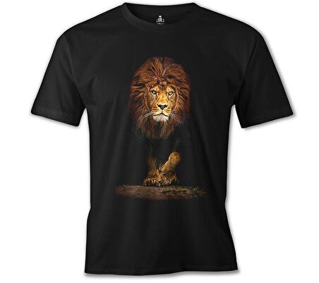 Aslan 1 Siyah Erkek Tshirt