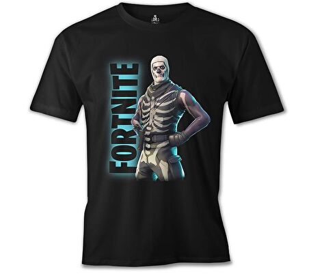 Fortnite - Skull Trooper Siyah Erkek Tshirt