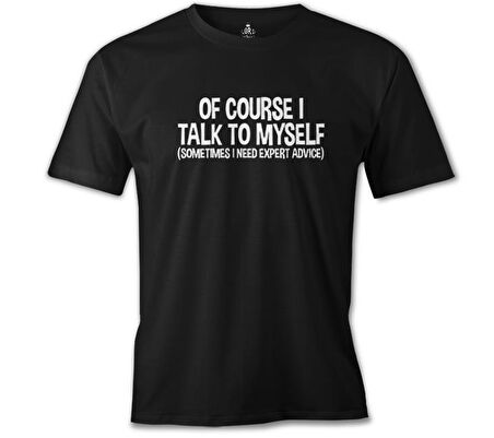 Expert Advice Siyah Erkek Tshirt