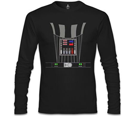 Star Wars - Darth Vader Armor Siyah Erkek Sweatshirt