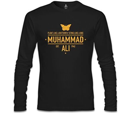 Muhammad Ali - Est. 1942 Siyah Erkek Sweatshirt