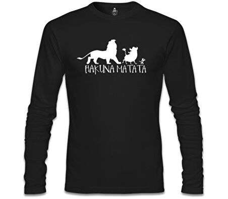 Hakuna Matata - DonT Siyah Erkek Sweatshirt