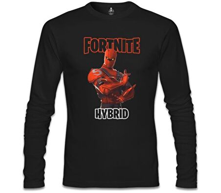 Fortnite - Hybrid Siyah Erkek Sweatshirt