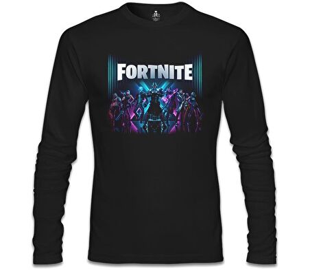 Fortnite - Season X Siyah Erkek Sweatshirt