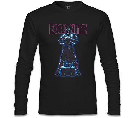 Fortnite - X Knight Siyah Erkek Sweatshirt