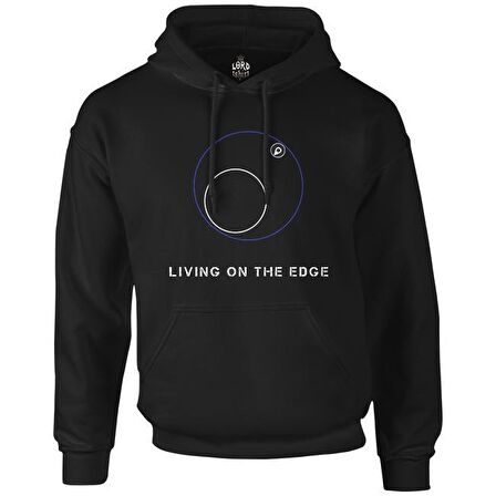 PUBG - Living on the Edge Siyah Erkek Fermuarsız Kapşonlu
