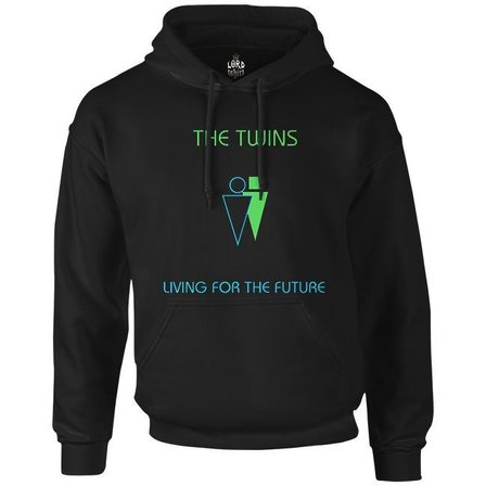 The Twins - Living for the Future Siyah Erkek Fermuarsız Kapşonlu