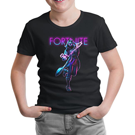 Fortnite - Deriva Siyah Çocuk Tshirt