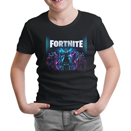 Fortnite - Season X Siyah Çocuk Tshirt