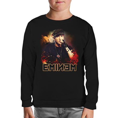 Eminem Siyah Çocuk Sweatshirt