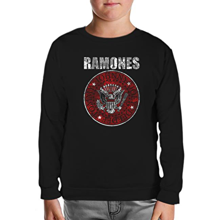 Ramones Siyah Çocuk Sweatshirt