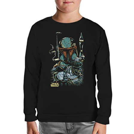 Star Wars - Gun Siyah Çocuk Sweatshirt