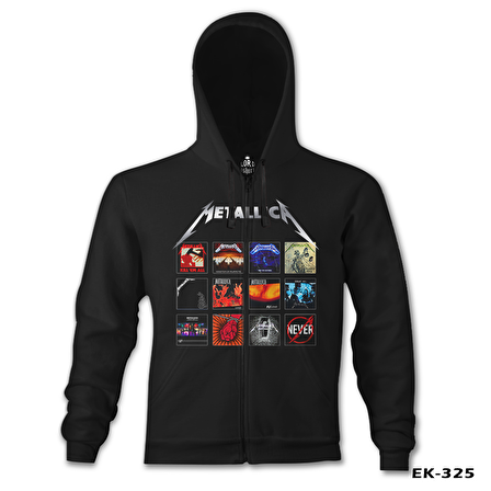 Metallica - Album Covers Siyah Erkek Kapşonlu