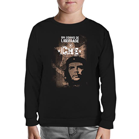 Che Guevara - City Siyah Çocuk Sweatshirt
