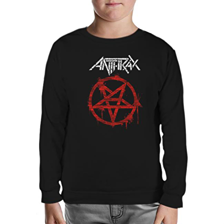 Anthrax - Logo Siyah Çocuk Sweatshirt