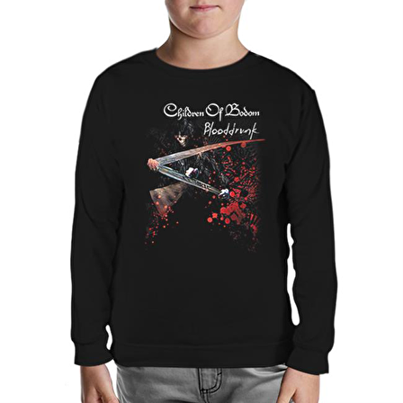 Children of Bodom - Blooddrunk Siyah Çocuk Sweatshirt