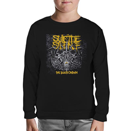 Suicide Silence - The Black Crown Siyah Çocuk Sweatshirt