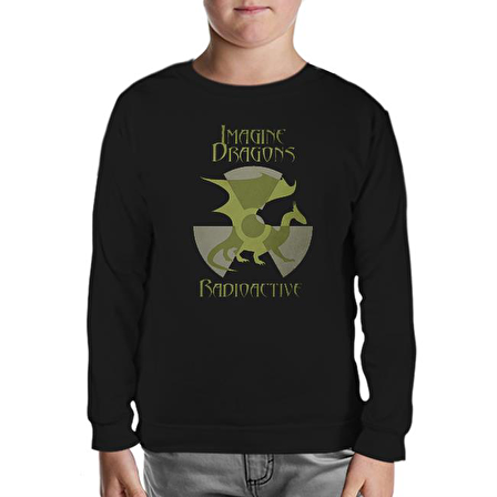 Imagine Dragons - Radioactive Siyah Çocuk Sweatshirt