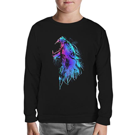 Howling Siyah Çocuk Sweatshirt