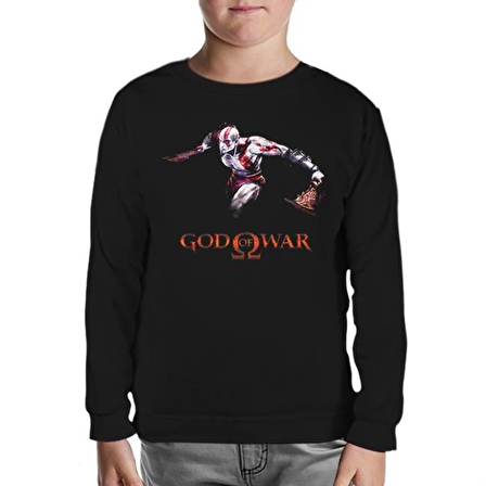 God of War 1 Siyah Çocuk Sweatshirt