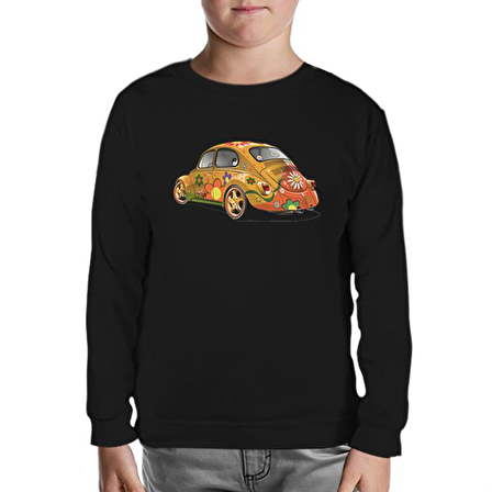 Bugs in Color Siyah Çocuk Sweatshirt