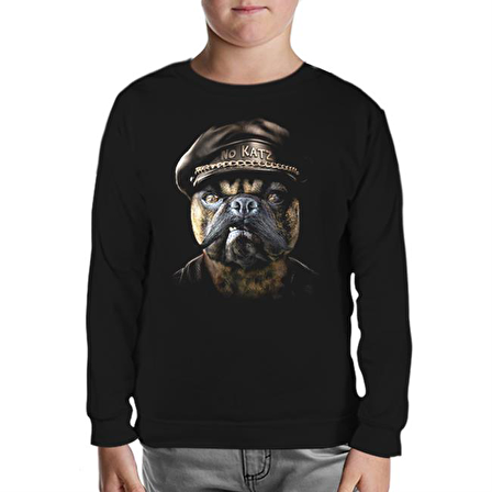 Dog the Police Siyah Çocuk Sweatshirt