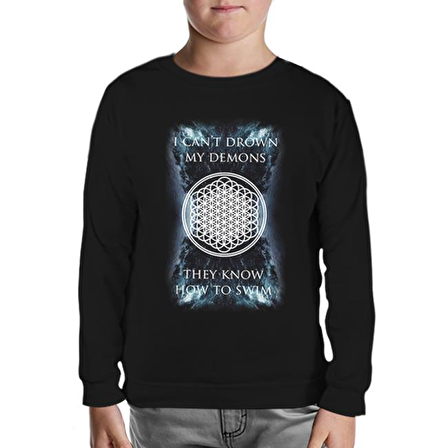 Bring me the Horizon - My Demons Siyah Çocuk Sweatshirt