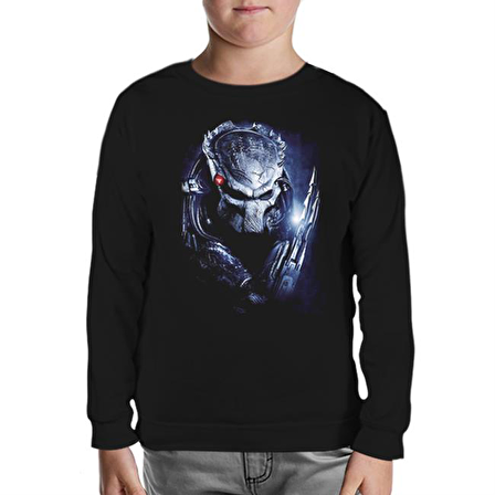 AVP - Predator Siyah Çocuk Sweatshirt