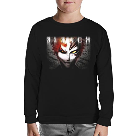 Bleach Siyah Çocuk Sweatshirt