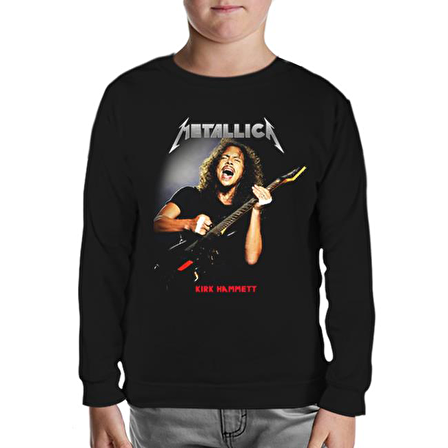 Metallica - Kirk Hammett Siyah Çocuk Sweatshirt