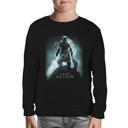 Skyrim - Dawnguard Siyah Çocuk Sweatshirt