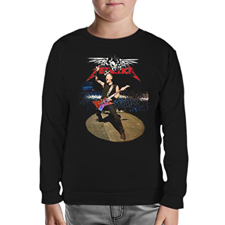 Metallica - James Siyah Çocuk Sweatshirt