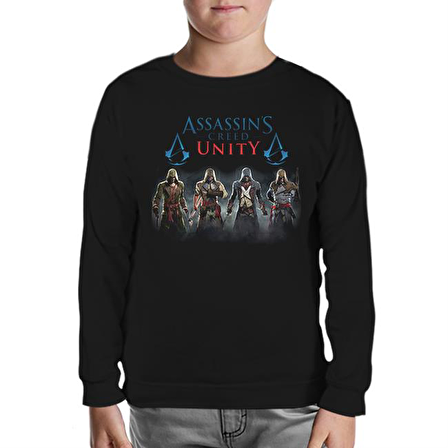 Assassin's Creed - Unity Siyah Çocuk Sweatshirt