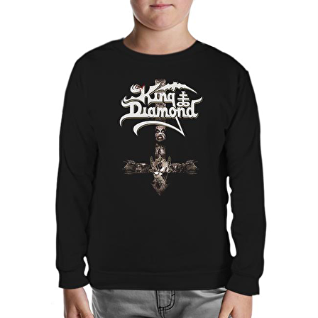 King Diamond II Siyah Çocuk Sweatshirt
