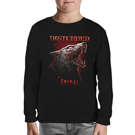 Disturbed - Animal Siyah Çocuk Sweatshirt