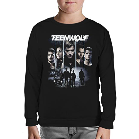 Teen Wolf Siyah Çocuk Sweatshirt