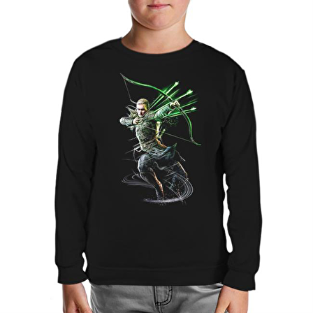 Guardians of Middle Earth - Legolas Siyah Çocuk Sweatshirt