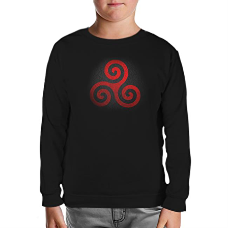 Teen Wolf - Logo Siyah Çocuk Sweatshirt