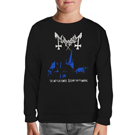 Mayhem - De Mysteriis Dom Sathanas Siyah Çocuk Sweatshirt