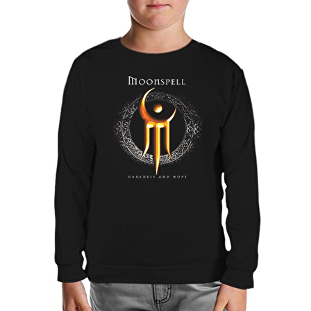 Moonspell - Darkness and Hope Siyah Çocuk Sweatshirt