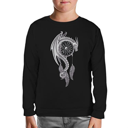 Dreamcatcher - Düş Kapanı Siyah Çocuk Sweatshirt