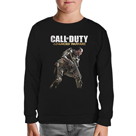 Call of Duty - Advanced Warfare Siyah Çocuk Sweatshirt