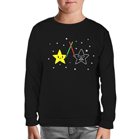 Real Star Wars Siyah Çocuk Sweatshirt