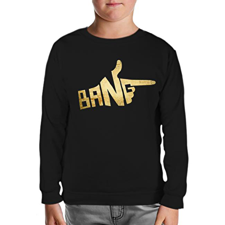 Bang Siyah Çocuk Sweatshirt
