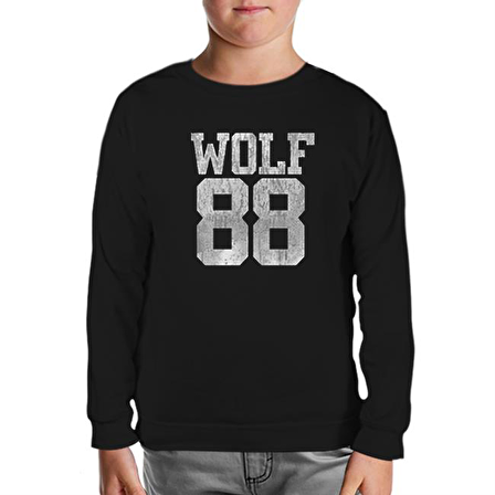 EXO - Wolf 88 Siyah Çocuk Sweatshirt