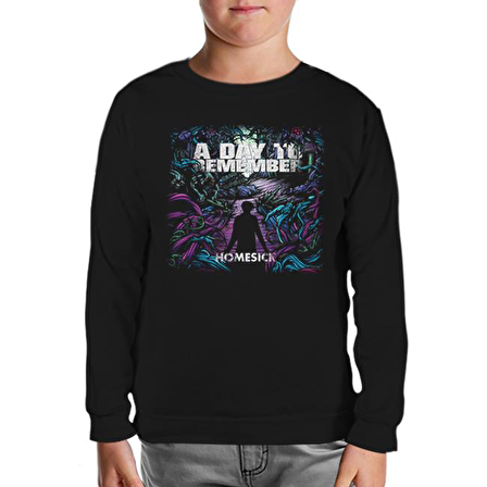 A Day To Remember - Homesick Siyah Çocuk Sweatshirt