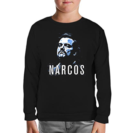 Narcos Siyah Çocuk Sweatshirt