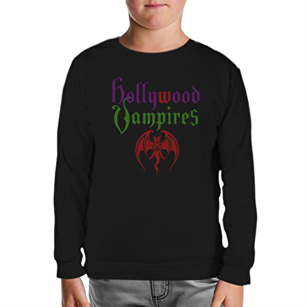 Hollywood Vampires Siyah Çocuk Sweatshirt