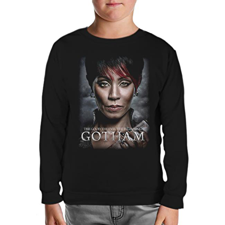 Gotham - The Beginning Siyah Çocuk Sweatshirt