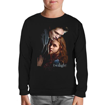 Twilight Siyah Çocuk Sweatshirt